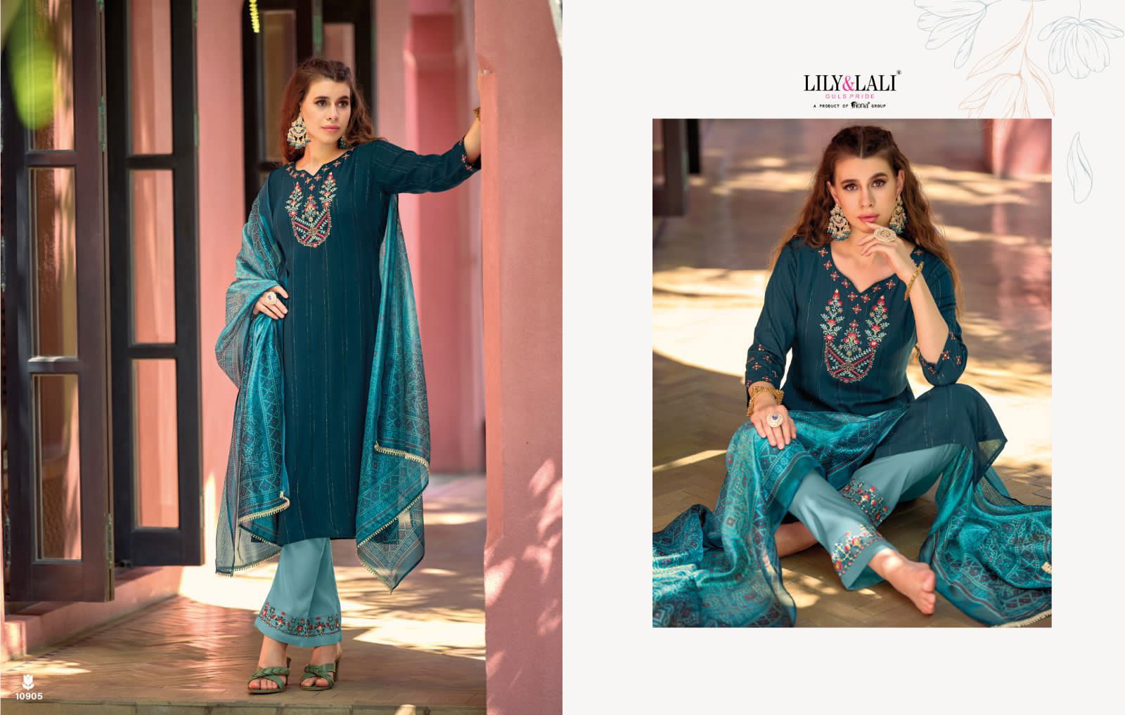 Bandhej Lily And Lali 10901-10906 Readymade Salwar Suits Catalog